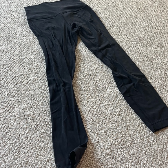 Lululemon align black textured leggings, size 6 - Picture 6 of 7